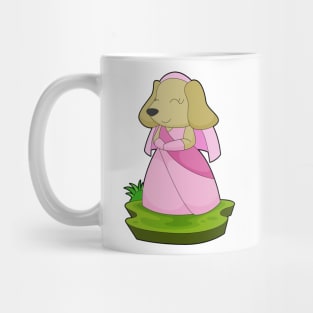 Dog Bride Veil Wedding Mug